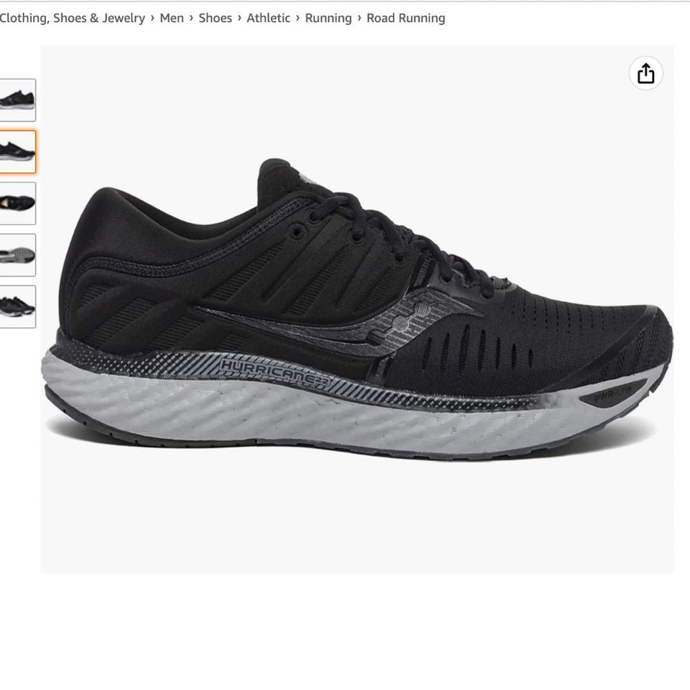 Saucony hurricane 22  men's running shoes